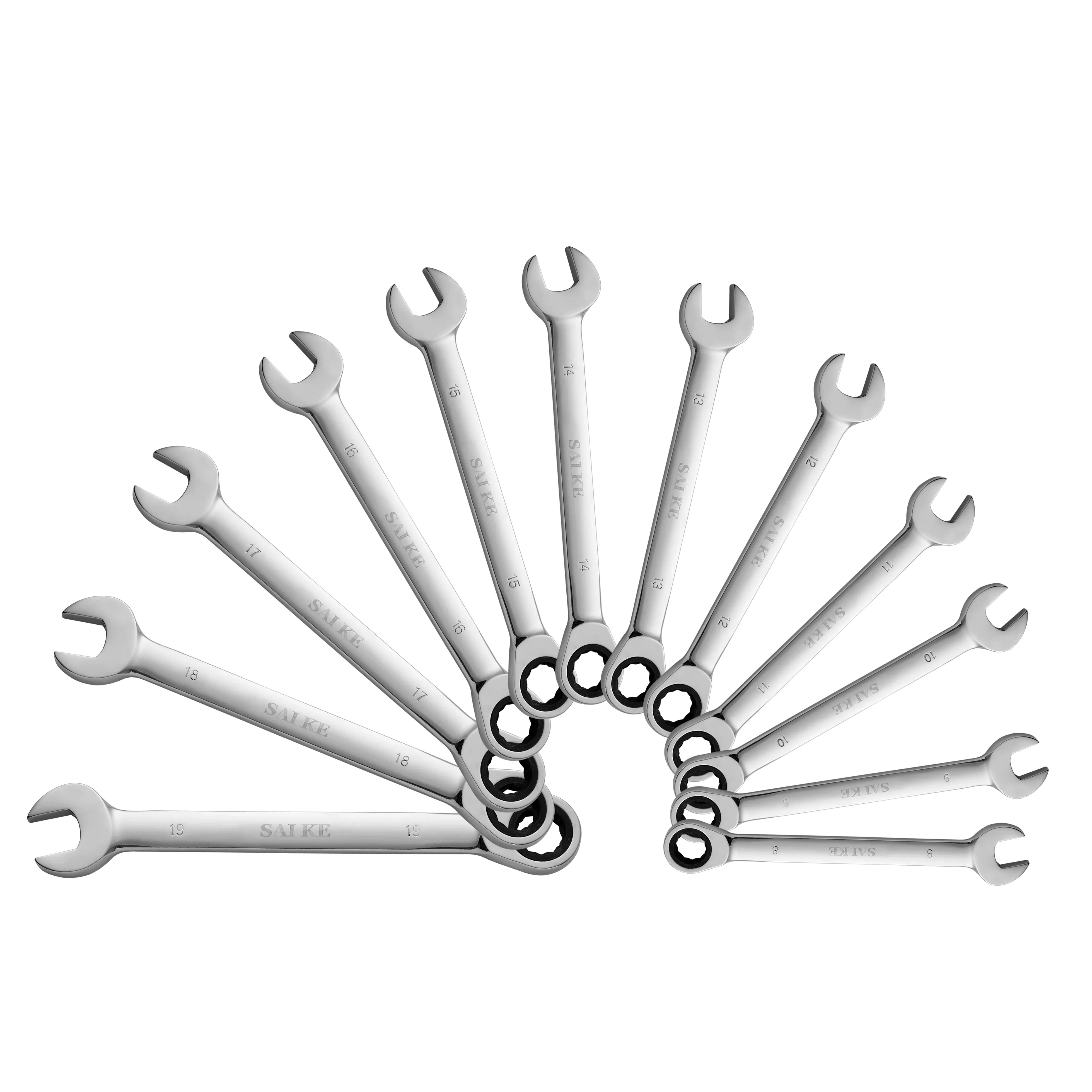 1 pc  Ratchet Combination Wrench Spanner and Ring Gear Hand Tools Socket Torque Knife Nut Tools A Set of Key