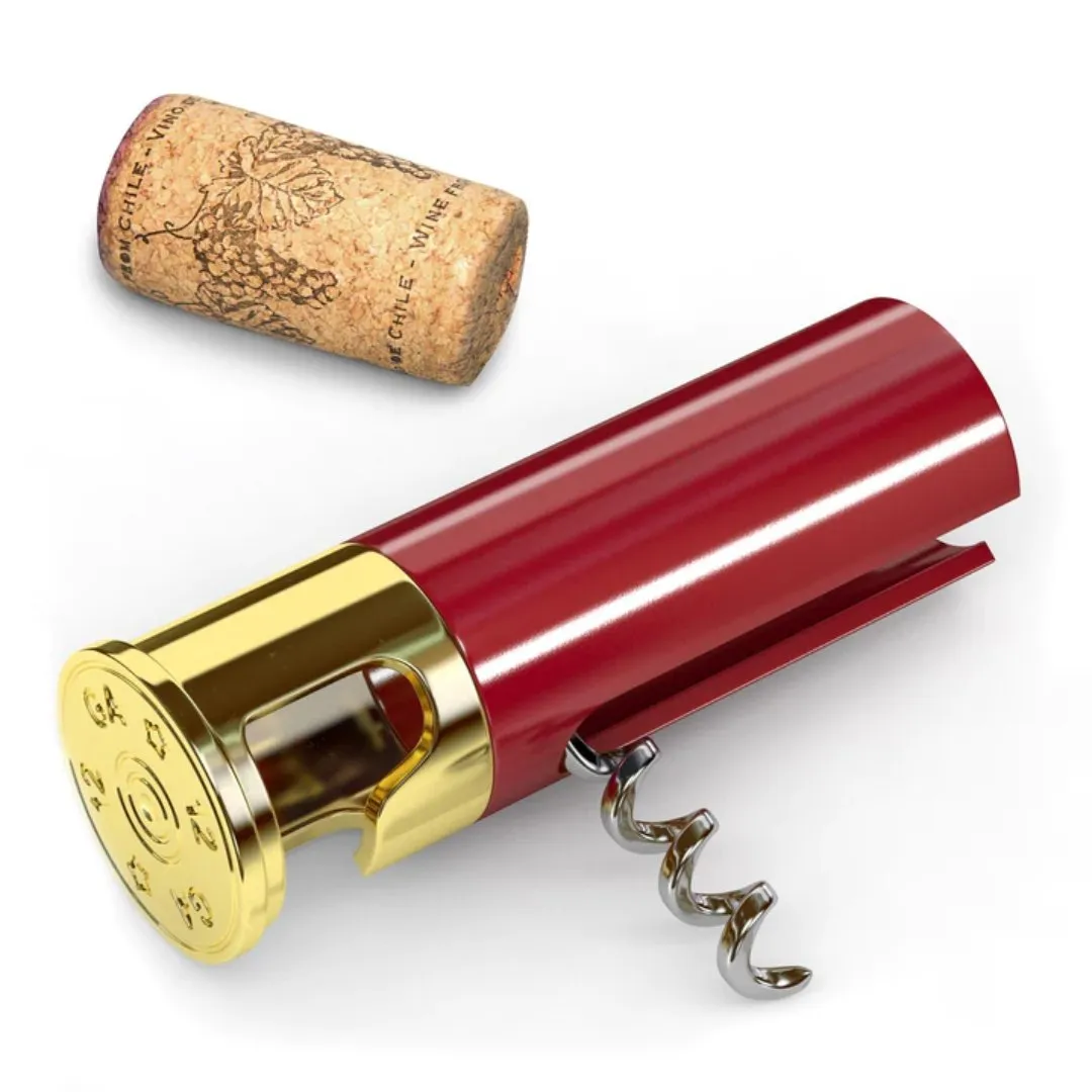 12 Gauge Bottle Opener & Corkscrew Combo