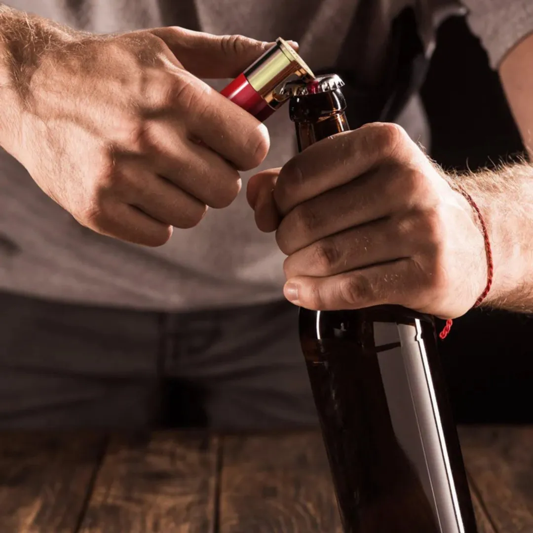 12 Gauge Bottle Opener & Corkscrew Combo