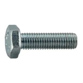 1/4"-28 x 7/8" Zinc Plated Grade 5 Steel Fine Thread Hex Cap Screws (12 pcs.)