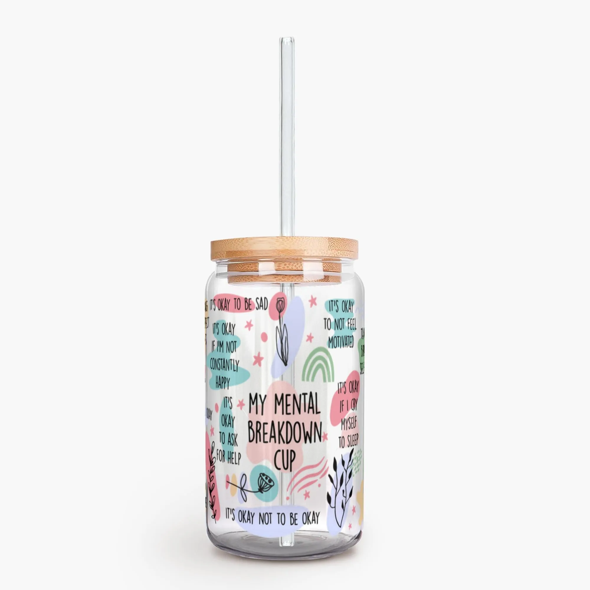 16oz My Mental Breakdown Cup Soda Can Glass