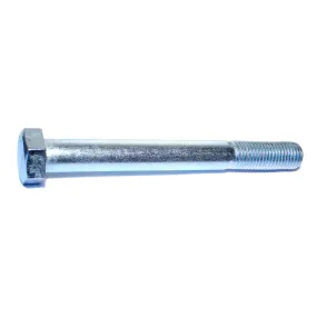 1"-8 x 9" Zinc Plated Grade 5 Steel Coarse Thread Hex Cap Screws (5 pcs.)