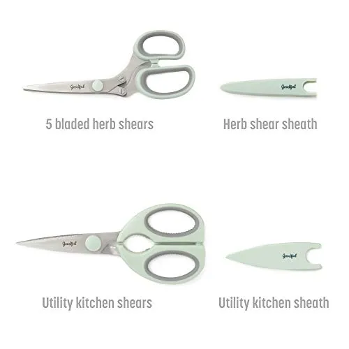 2-Piece Herb Shear Set with Guards