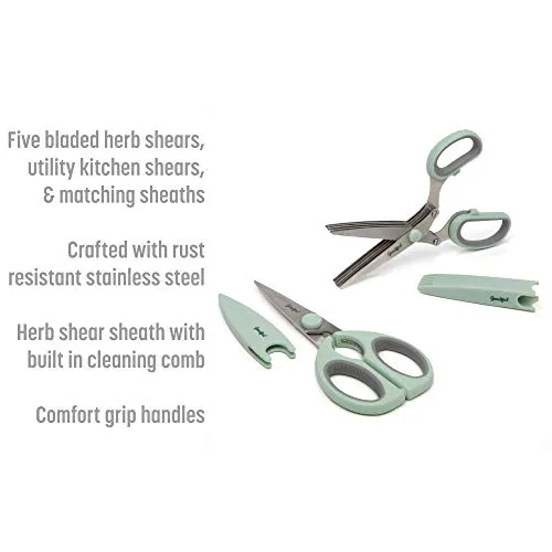 2-Piece Herb Shear Set with Guards