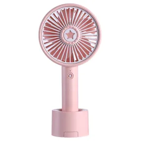 2021 New Lucky Star Aromatherapy USB Small Handheld Fan Mobile Phone Holder Desktop Charging