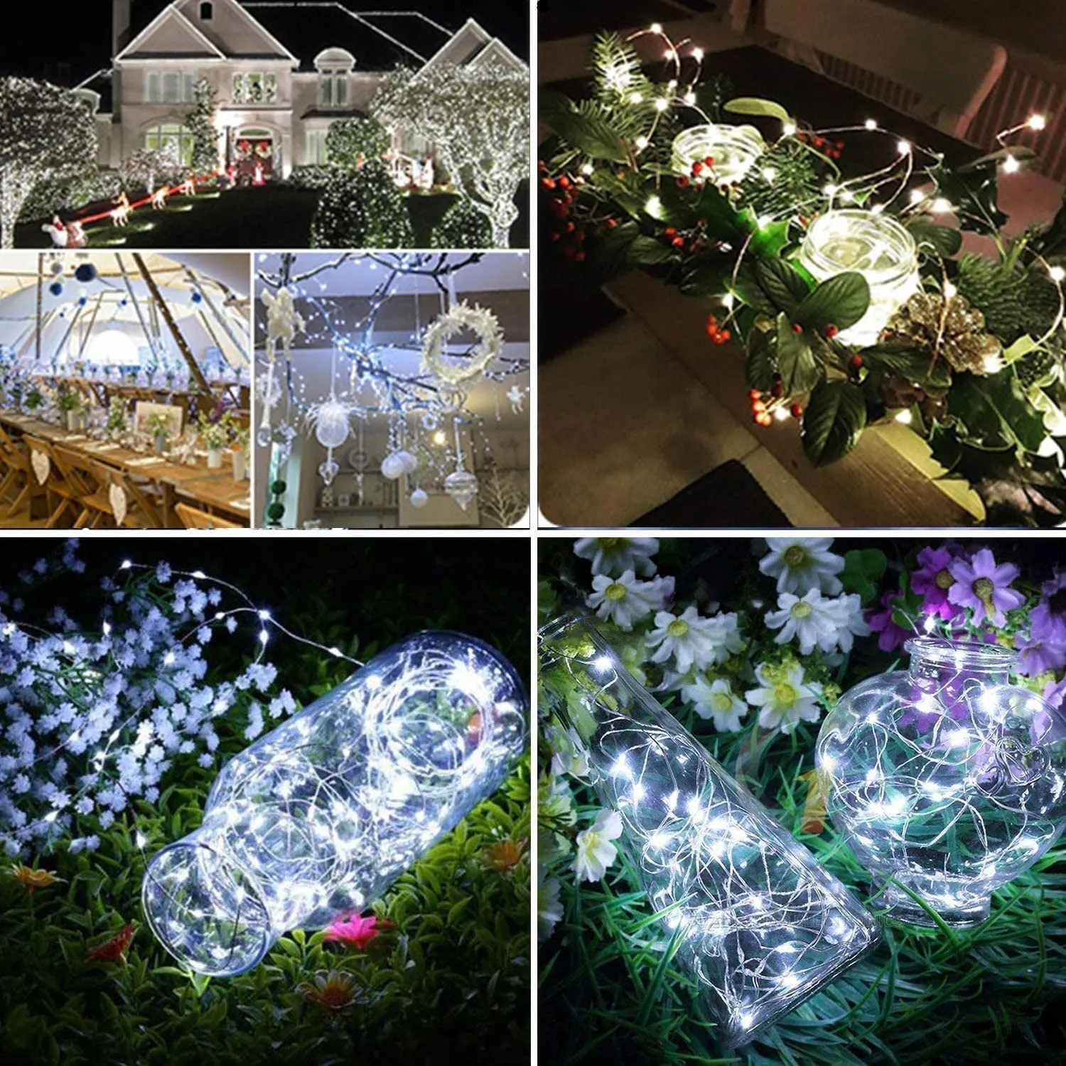 20M Solar LED string Light - Warm White