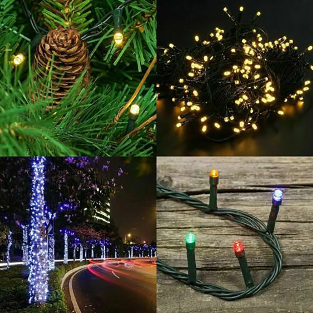 32m 300 LED Solar Fairy String Led Lights Outdoor Garden Christmas Decor