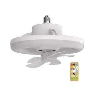 360 Rotating Ceiling Fan Light E27 Intelligent Fan with Remote