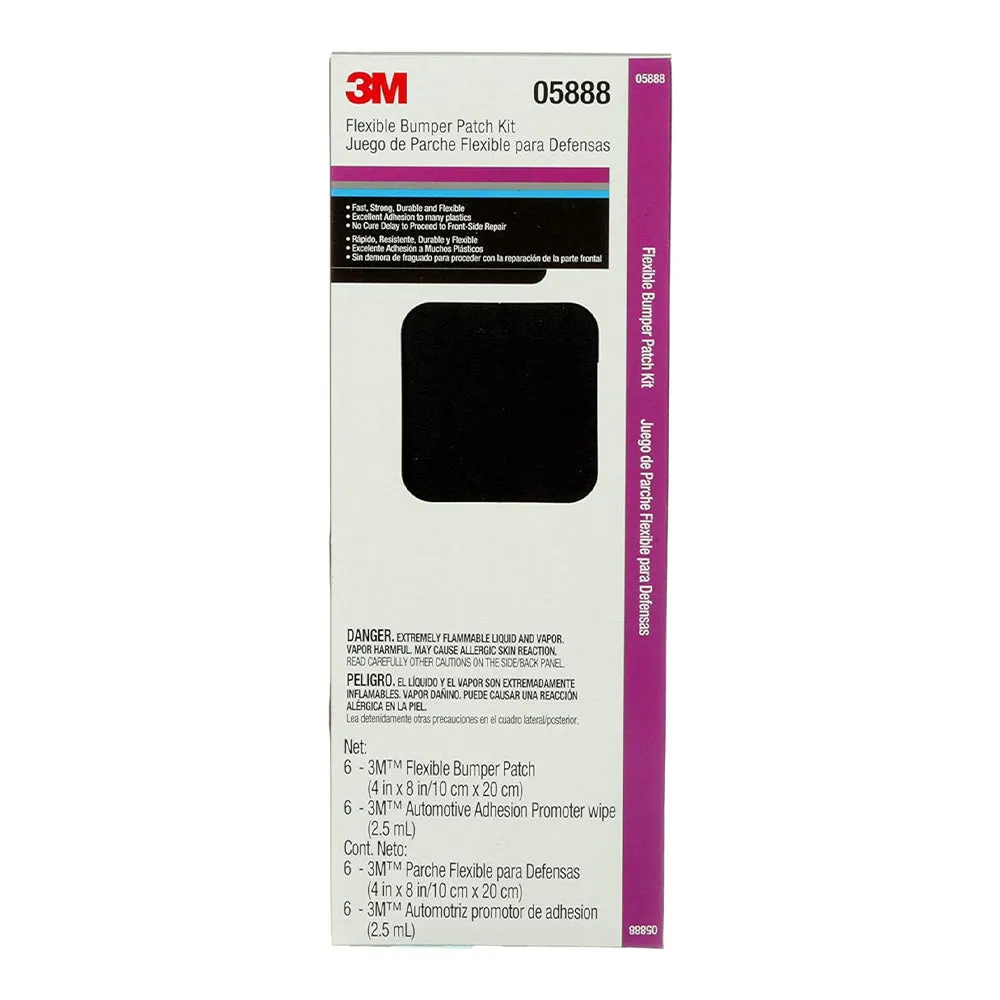 3M 05888 Flexible Bumper Plastic Patch Automotive Repair Kit