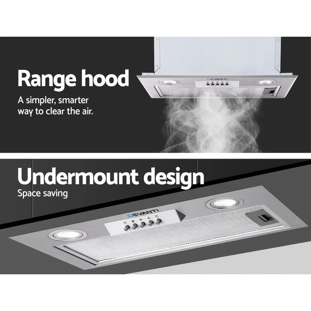 420m³/h Suction Undermount Range Hood, Stainless Steel - Devanti