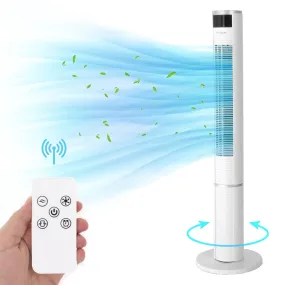 43 Inches Oscillating Tower Fan with Remote Control