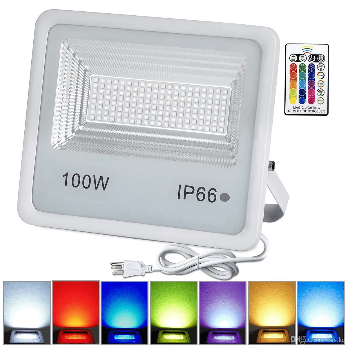 50 Watt RGBW w/Remote Control Flood Lights