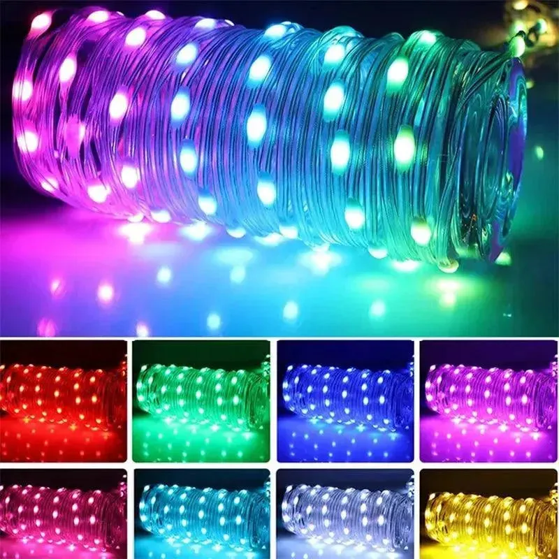 5/10/ 20M RGB LED String Light APP Bluetooth  Smart Fairy Lights Festoon Christmas Tree Wedding Outdoor Garden  Decor New Year L