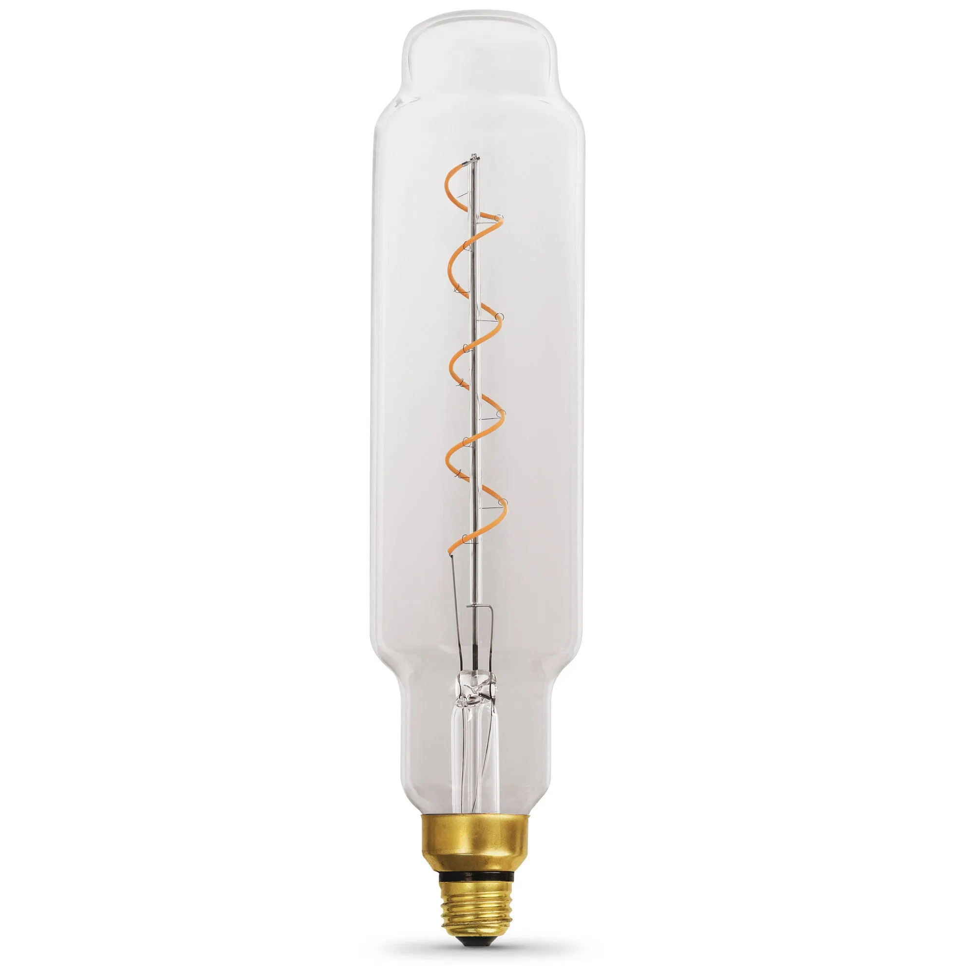 5.5W (60W Replacement) Bottle Shape E26 Dimmable Spiral Filament Clear Glass Vintage Edison LED Light Bulb, Soft White