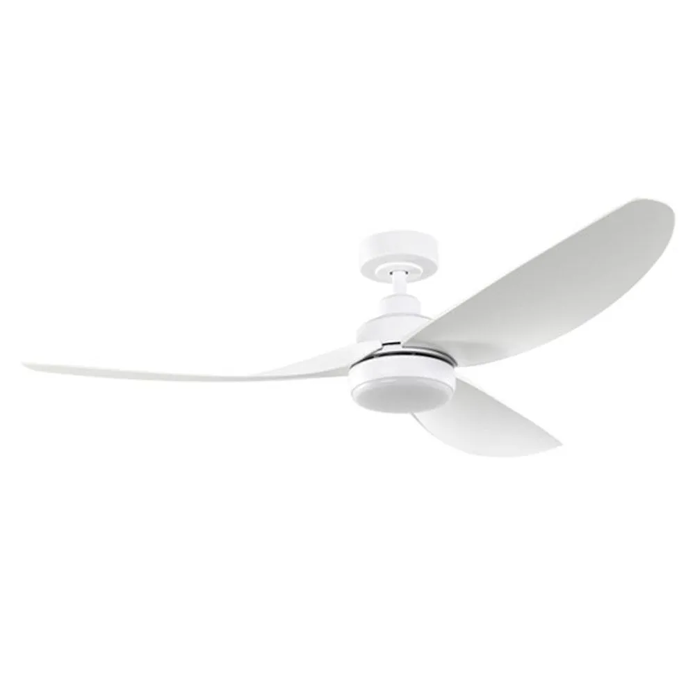 56" Torquay DC Ceiling Fan with LED Light CCT 20w in White, Black or Oil-Rubbed Bronze