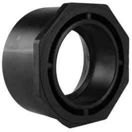 ABS/DWV Flush Bushing, Spigot x Hub, 3 x 1.5-In.