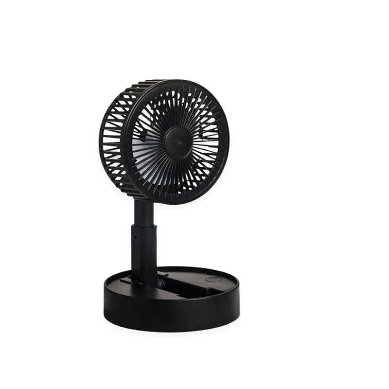 Adjustable Mini Handheld Desk Fan Black