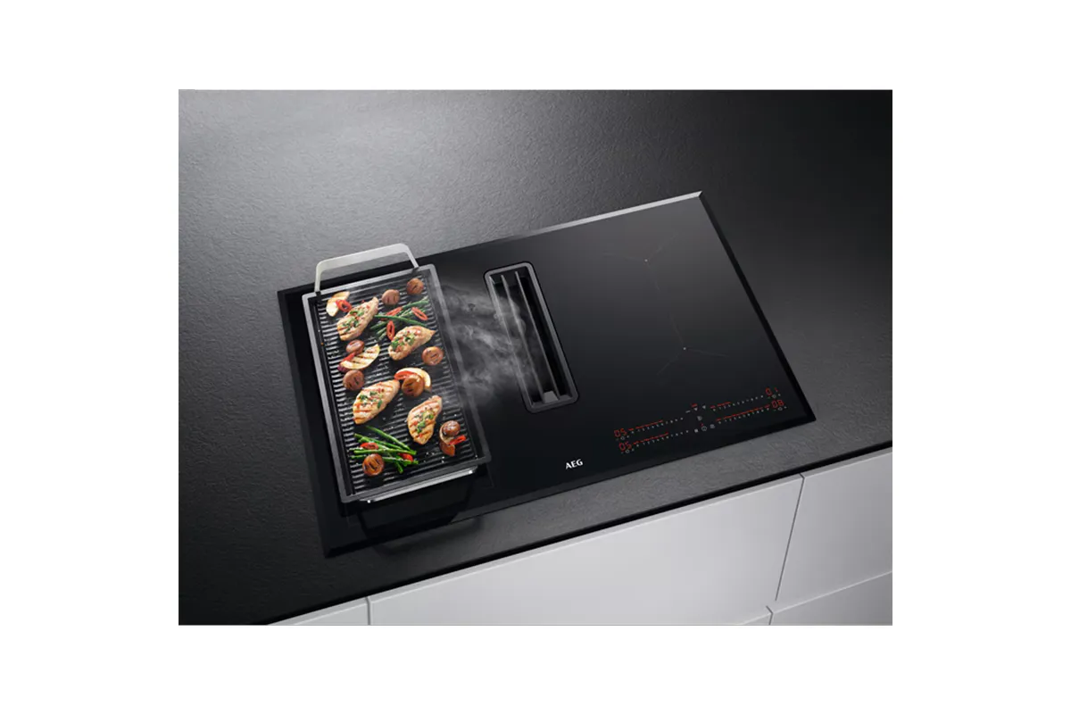 AEG 80cm Induction Extractor Hob Recirculation | CCE84543FB