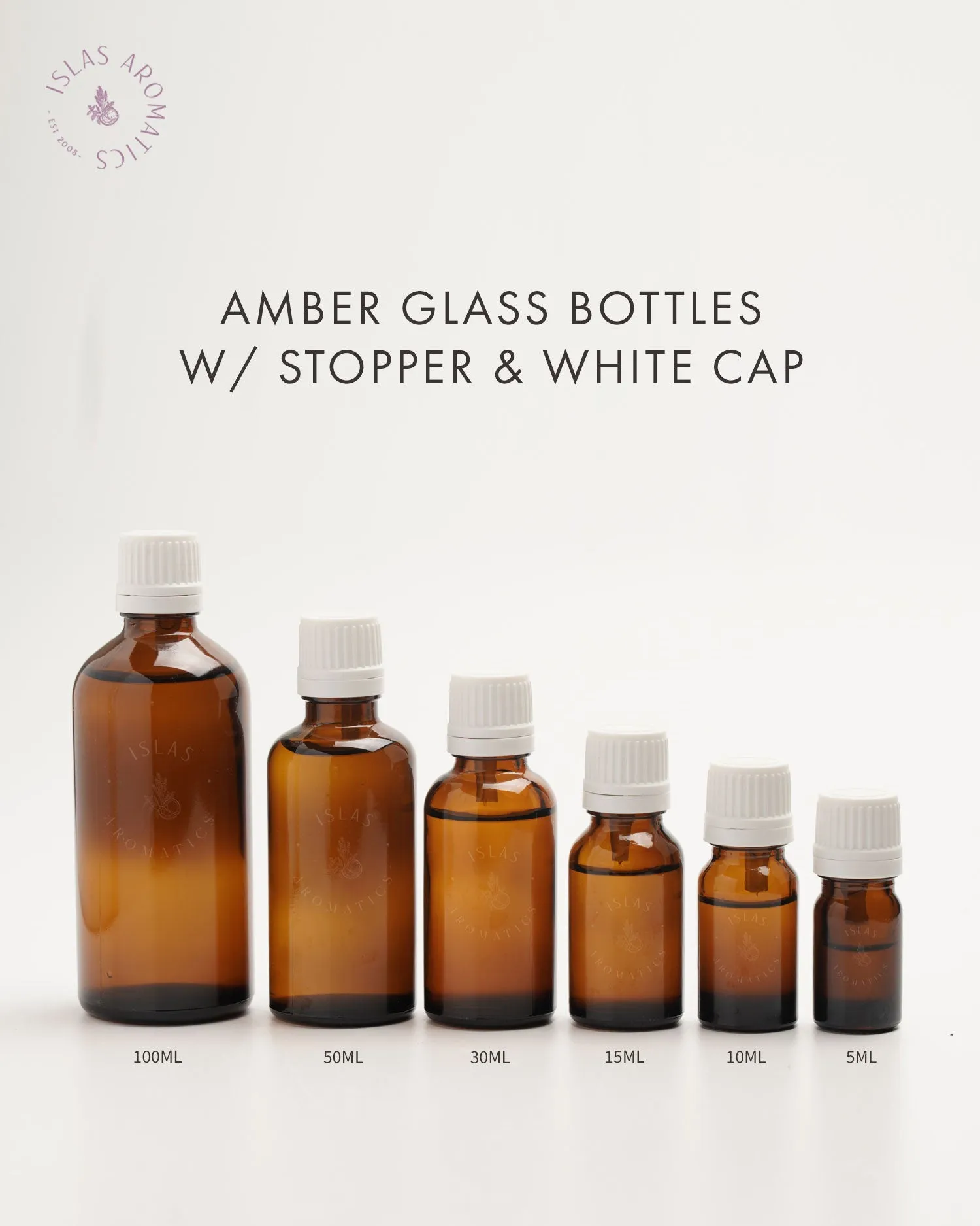 Amber Glass Bottles w/ Dripulator