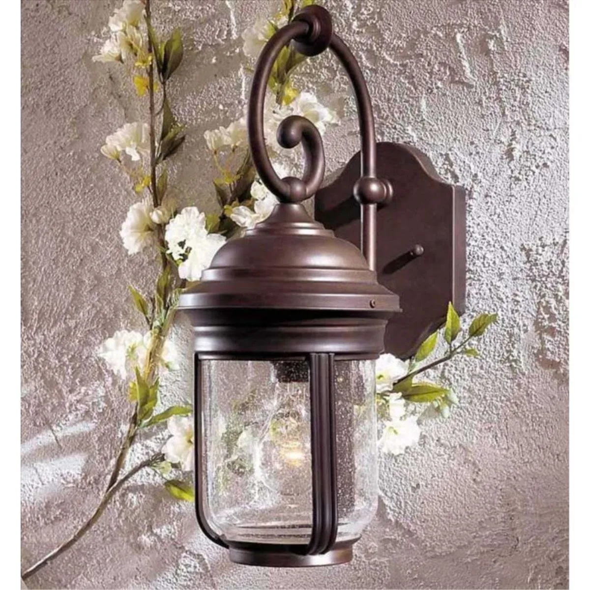 Amherst 17 in. Outdoor Wall Lantern Bronze Finish