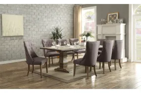 Anna Claire II Collection 7 Piece Weathered Industrial Dining Set