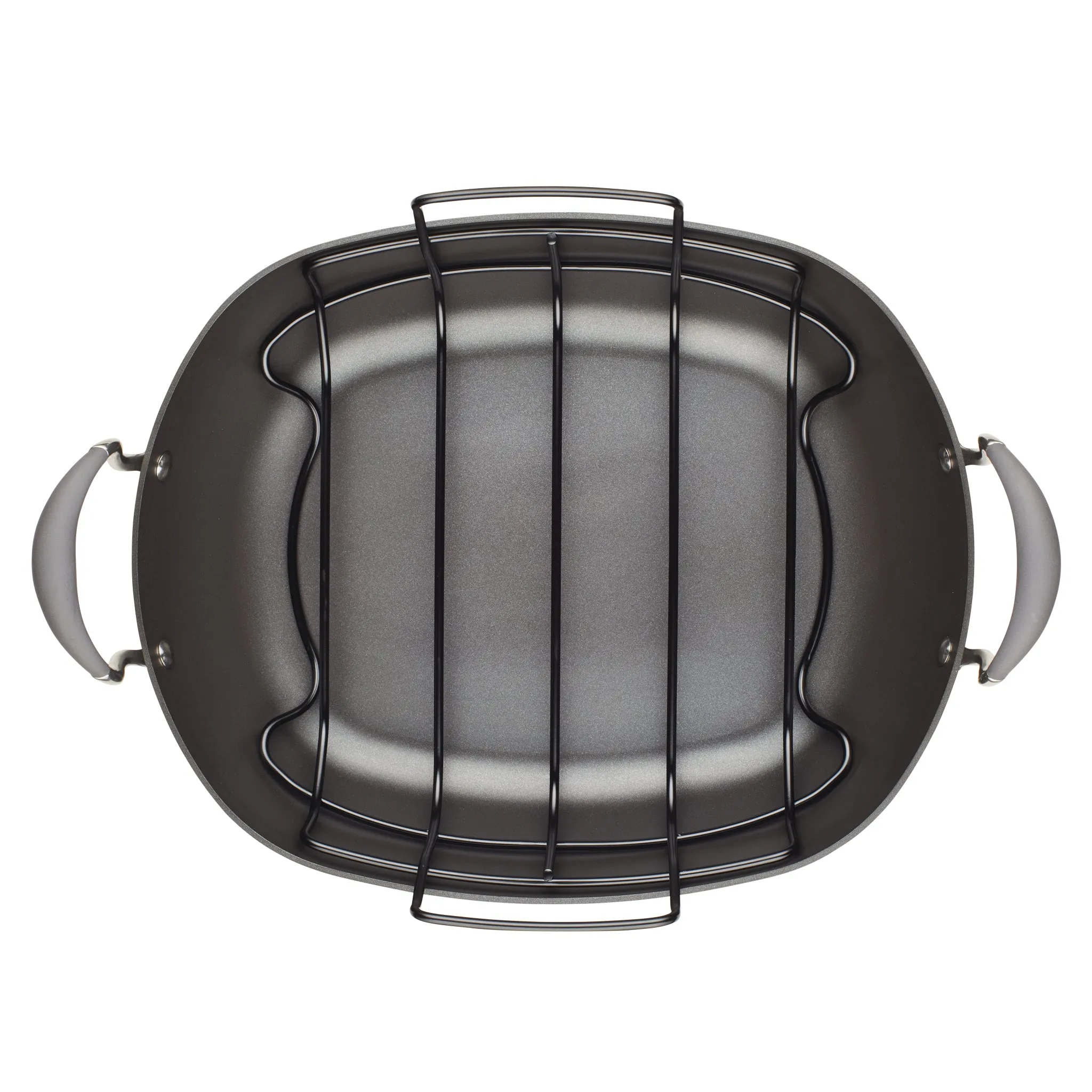 Anolon 16-Inch x 13-Inch Hard Anodized Nonstick Roaster with Rack