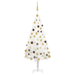 Artificial Christmas Tree with LEDs&Ball Set White 150 cm