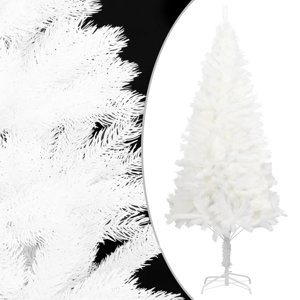 Artificial Christmas Tree with LEDs&Ball Set White 180 cm