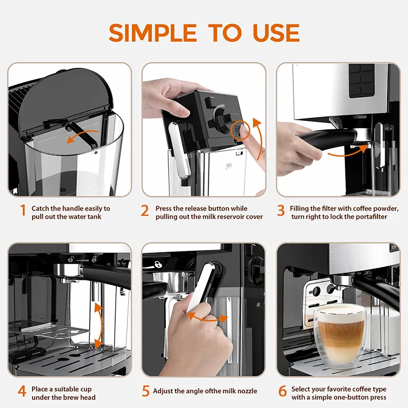 Automatic Coffee Machine Italian Milk Frother