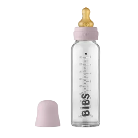 Baby Glass Bottle Complete Set 225ml - Dusky Lilac