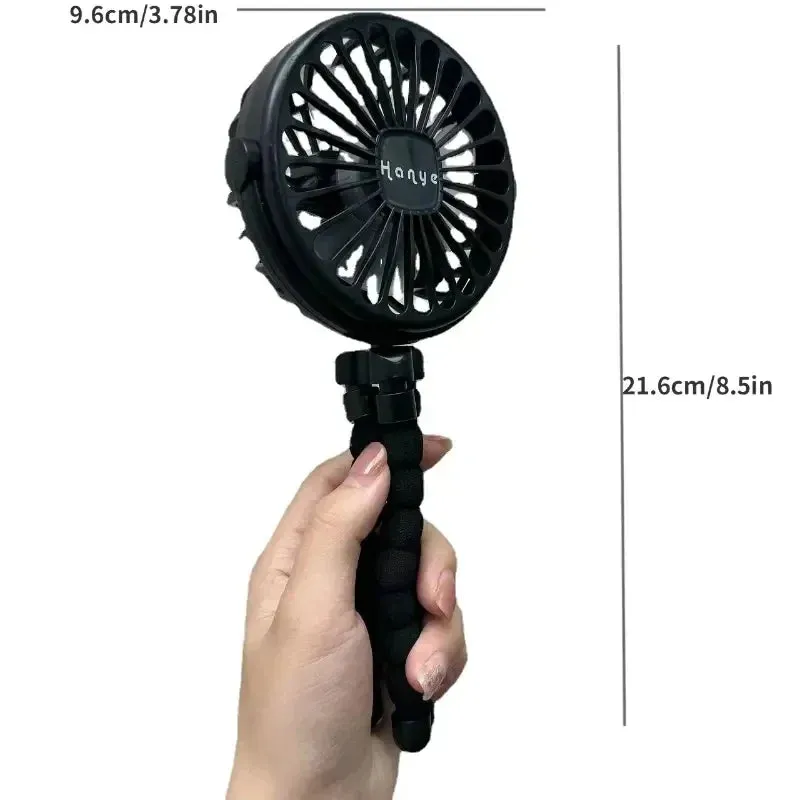 Baby Stroller Fan Hand Held Rechargeable USB Bladeless Small Folding