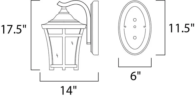 Balboa VX E26 Outdoor Wall Sconce