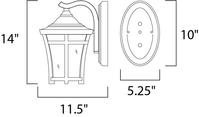 Balboa VX E26 Outdoor Wall Sconce