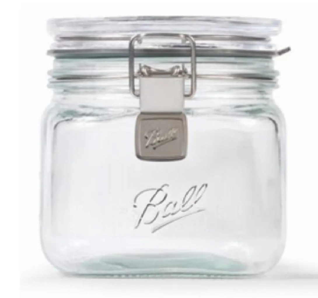 Ball 2133177 Latch Storage Jar, 4.2 Cup