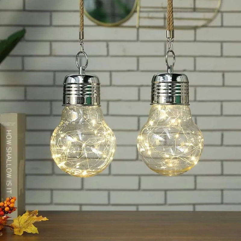 Battery Powered Hanging Lamp（Set of 2）