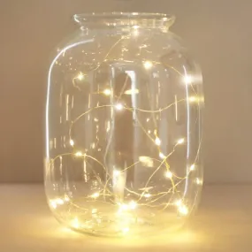 Battery Powered LED Gold Wire String Lights