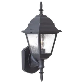 Bay Hill 17 in. Outdoor Wall Lantern Black Finish