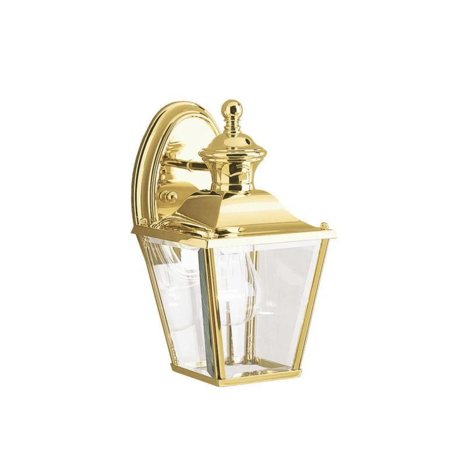 Bay Shore Small Outdoor Wall Light E27 in Polished Brass Elstead Lighting - ELS.KL-BAY-SHORE2-S