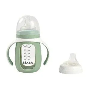 Beaba Glass Bottle with Silicone Protective Sleeve 210ml