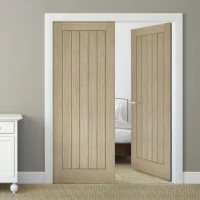 Belize Light Grey Internal Door Pair - 30 Minute Fire Rated - Prefinished