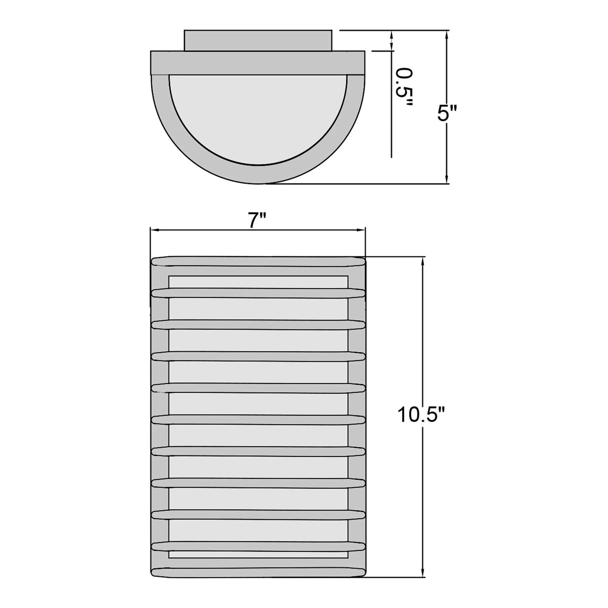 Bermuda 10.5 in Outdoor LED Wall Mount Sconce