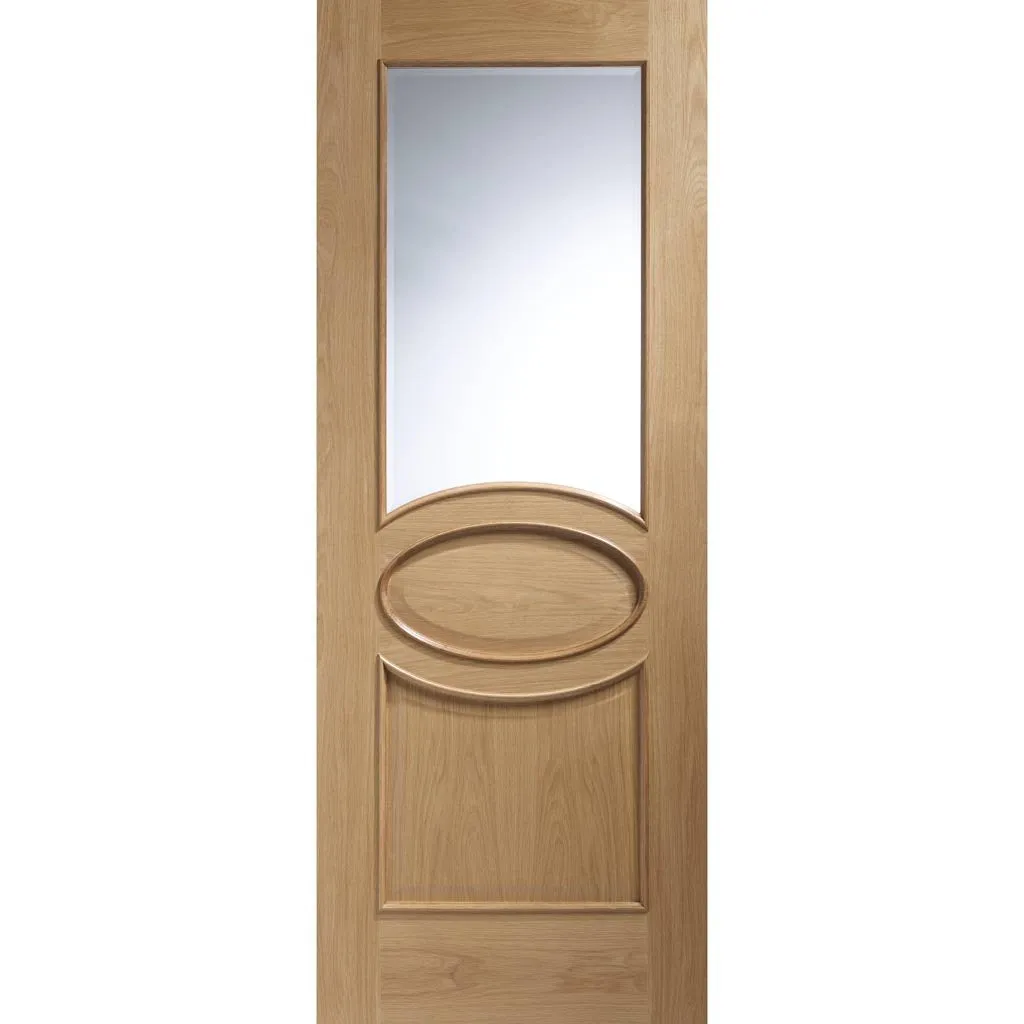 Bespoke Calabria Oak Glazed 2 Door Maximal Wardrobe and Frame Kit