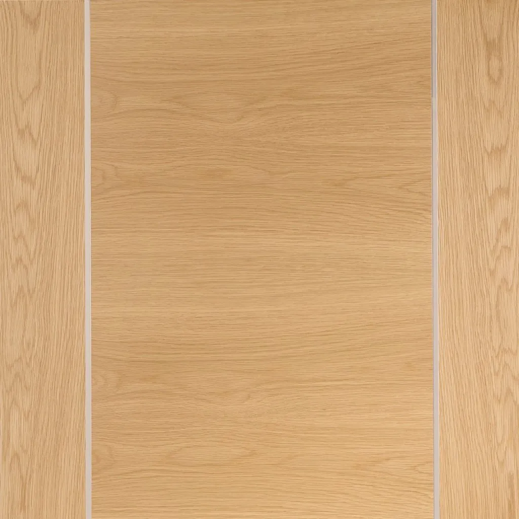 Bespoke Forli Walnut Flush Double Pocket Door - Aluminium Inlay - Prefinished