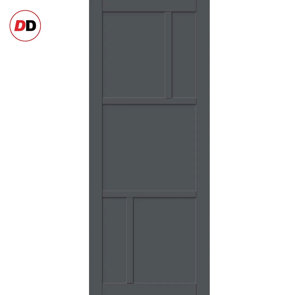 Bespoke Handmade Eco-Urban® Arran 5 Panel Double Evokit Pocket Door DD6432 - Colour Options