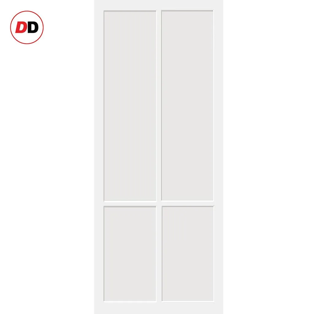 Bespoke Handmade Eco-Urban® Bronx 4 Panel Double Evokit Pocket Door DD6315 - Colour Options