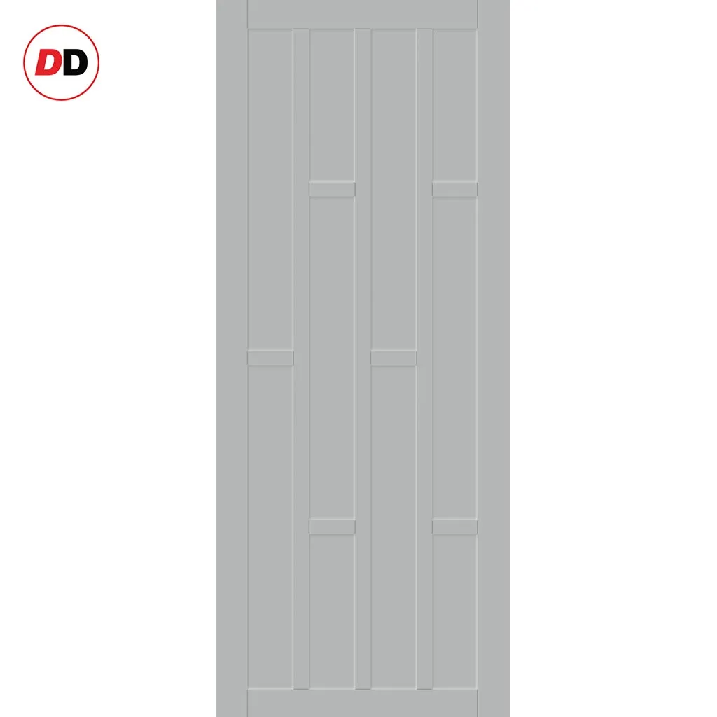 Bespoke Handmade Eco-Urban® Caledonia 10 Panel Single Evokit Pocket Door DD6433 - Colour Options