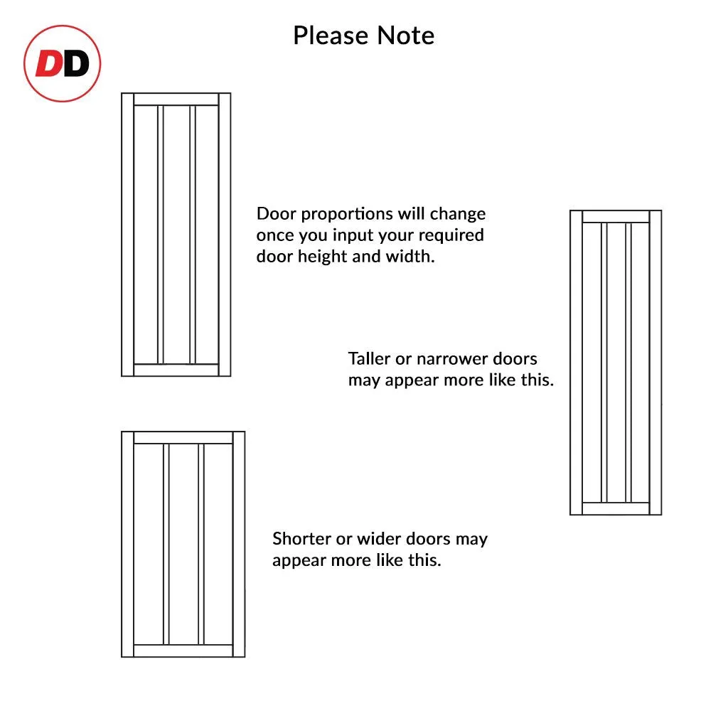 Bespoke Handmade Eco-Urban® Cornwall 1 Pane 2 Panel Double Evokit Pocket Door DD6404G Clear Glass - Colour Options