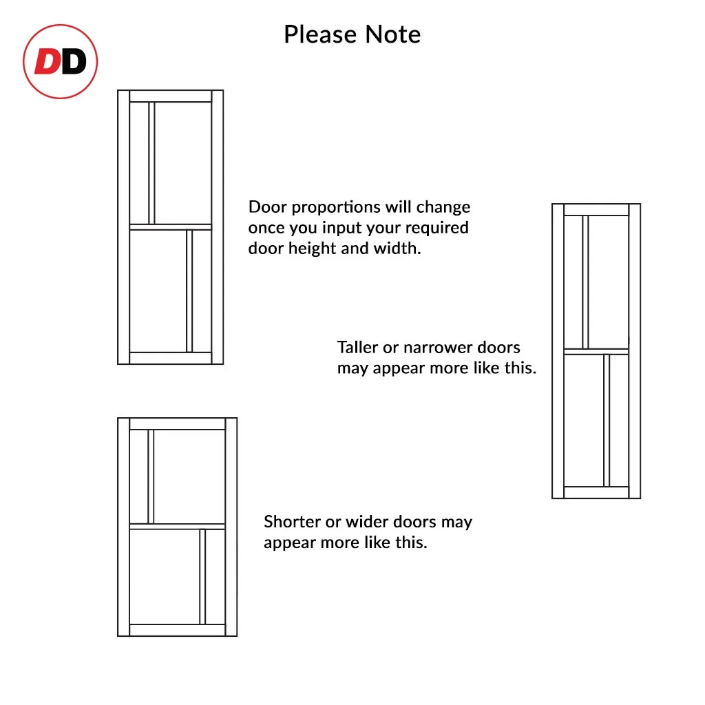 Bespoke Handmade Eco-Urban® Hampton 4 Pane Single Evokit Pocket Door DD6413SG Frosted Glass - Colour Options