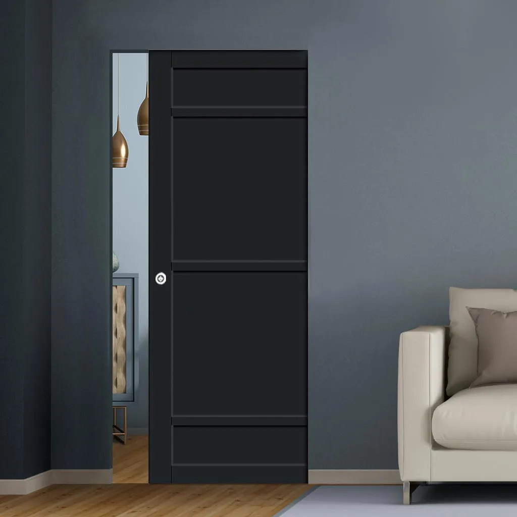 Bespoke Handmade Eco-Urban® Malvan 4 Panel Single Absolute Evokit Pocket Door DD6414 - Colour Options