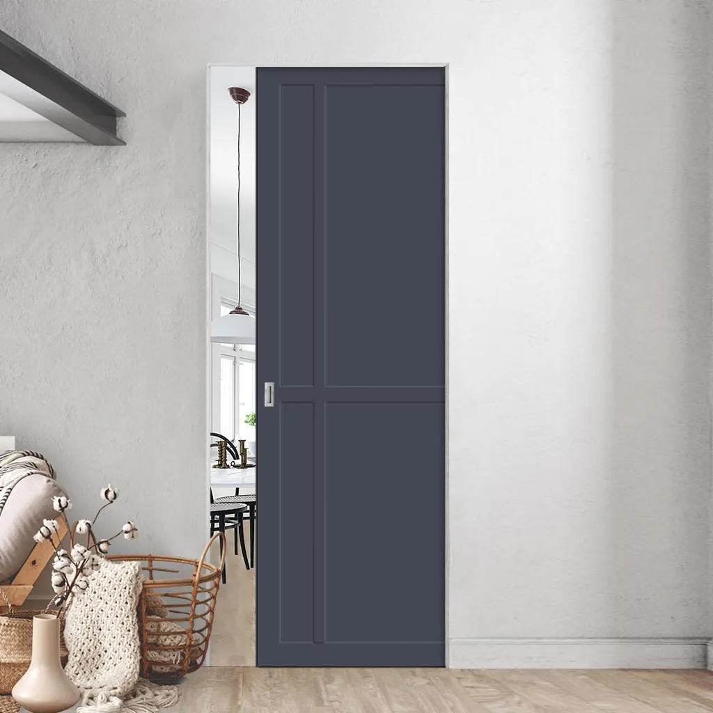 Bespoke Handmade Eco-Urban® Marfa 4 Panel Single Absolute Evokit Pocket Door DD6313 - Colour Options